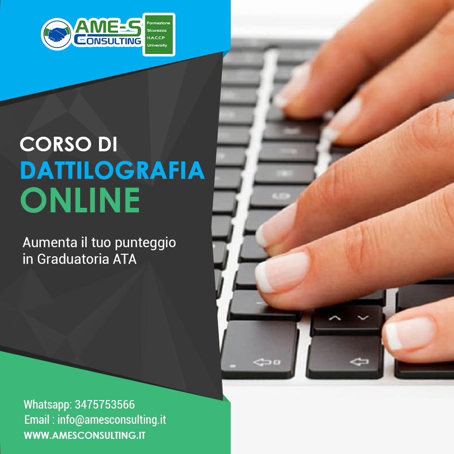 Corso di Dattilografia per Personale ATA (Riconosciuto MIM)